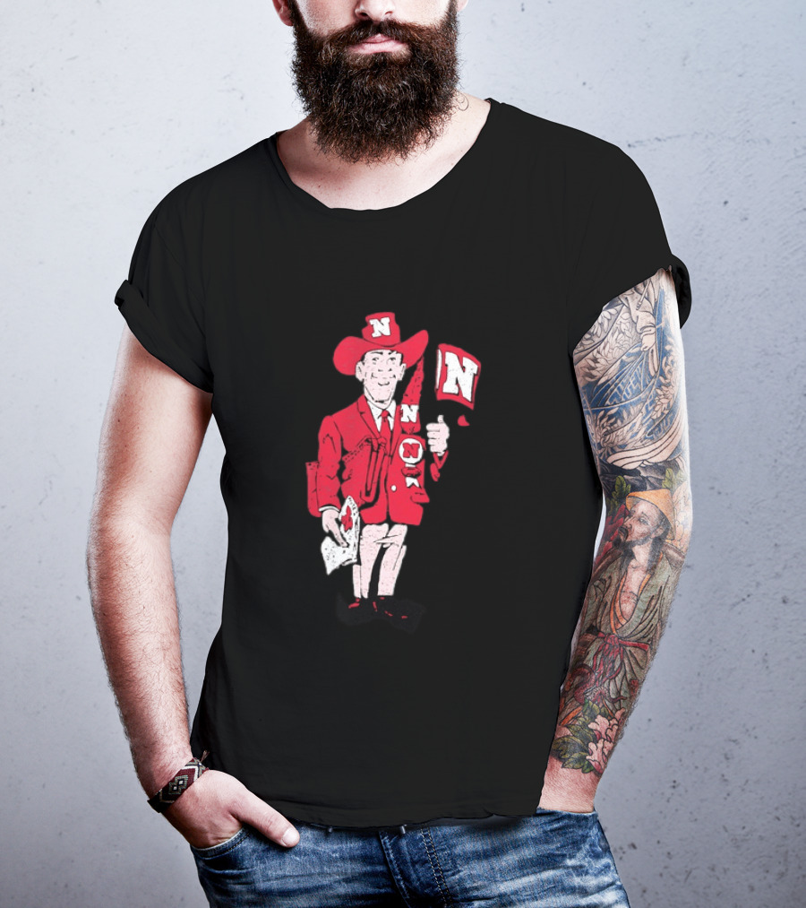 Nebraska Cornhuskers Herbie Husker Vintage Distressed T-Shirt