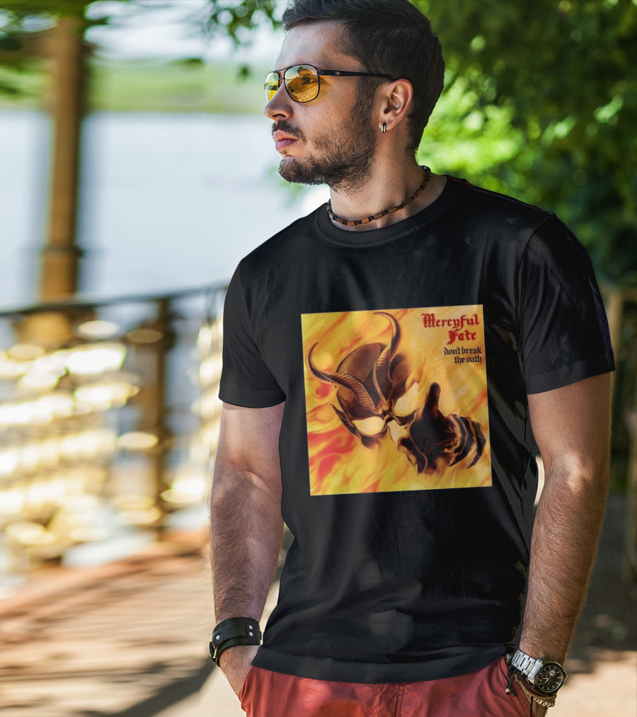 Mercyful Fate Don't Break The Oath Devil Horns Flame T-Shirt