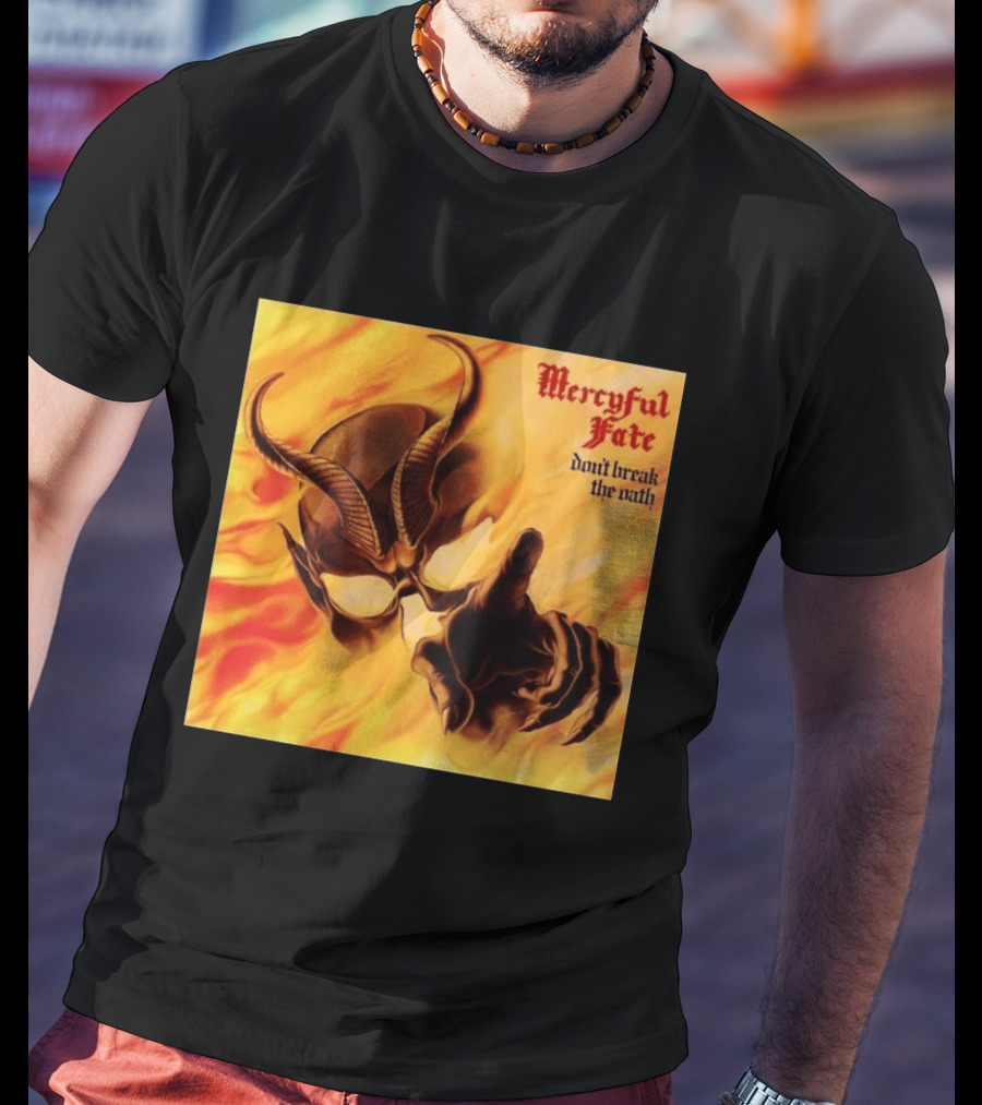 Mercyful Fate Don't Break The Oath Devil Horns Flame T-Shirt