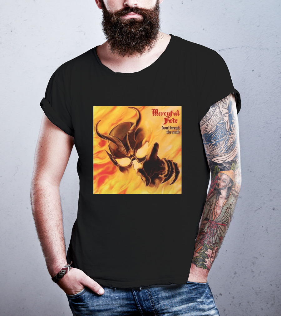 Mercyful Fate Don't Break The Oath Devil Horns Flame T-Shirt