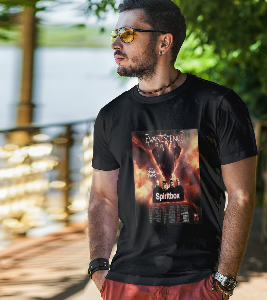 Evanescence US Tour 2026 Featuring Nova Twins And Spiritbox T-Shirt