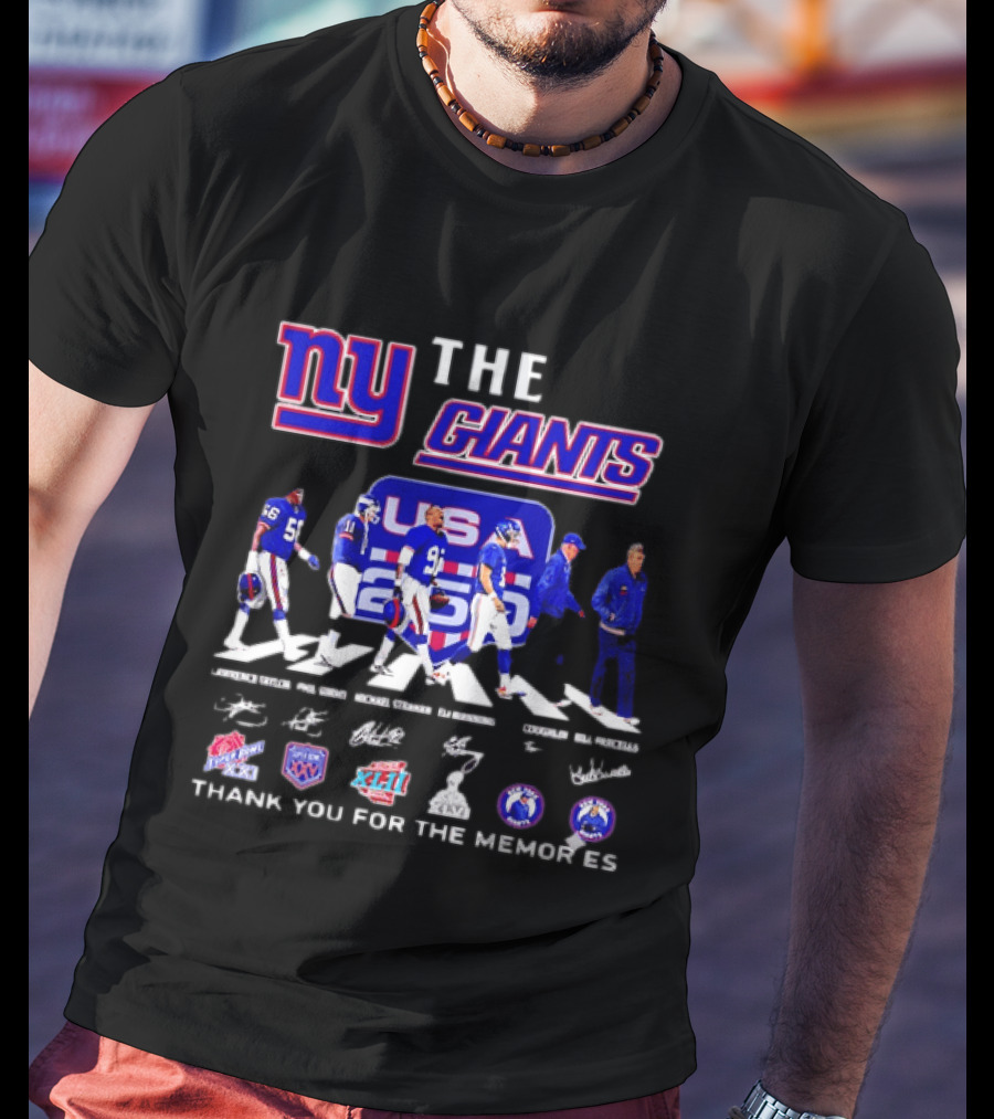 New York Giants US Legends Thank You For The Memories T-Shirt