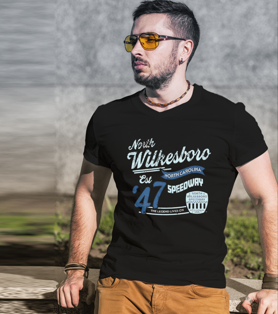North Wilkesboro Speedway Est '47 North Carolina The Legend Lives On T-Shirt