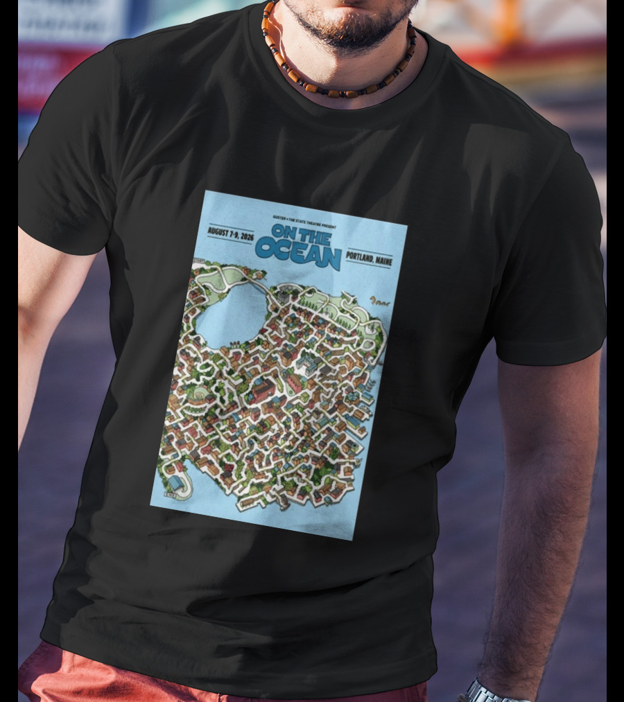 Guster The State Theatre Present On The Ocean August 7 9 2026 Portland Maine T-Shirt