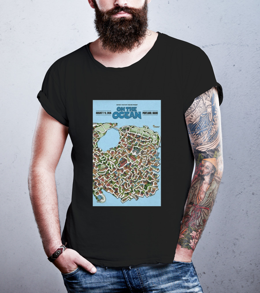 Guster The State Theatre Present On The Ocean August 7 9 2026 Portland Maine T-Shirt