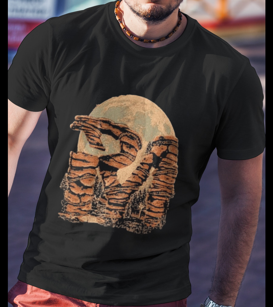 Parker Mccollum Red Rocks 2026 Moonlit Canyon Scenery T-Shirt