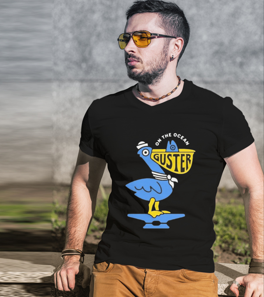 Pelican Guster On The Ocean Sailor Hat T-Shirt