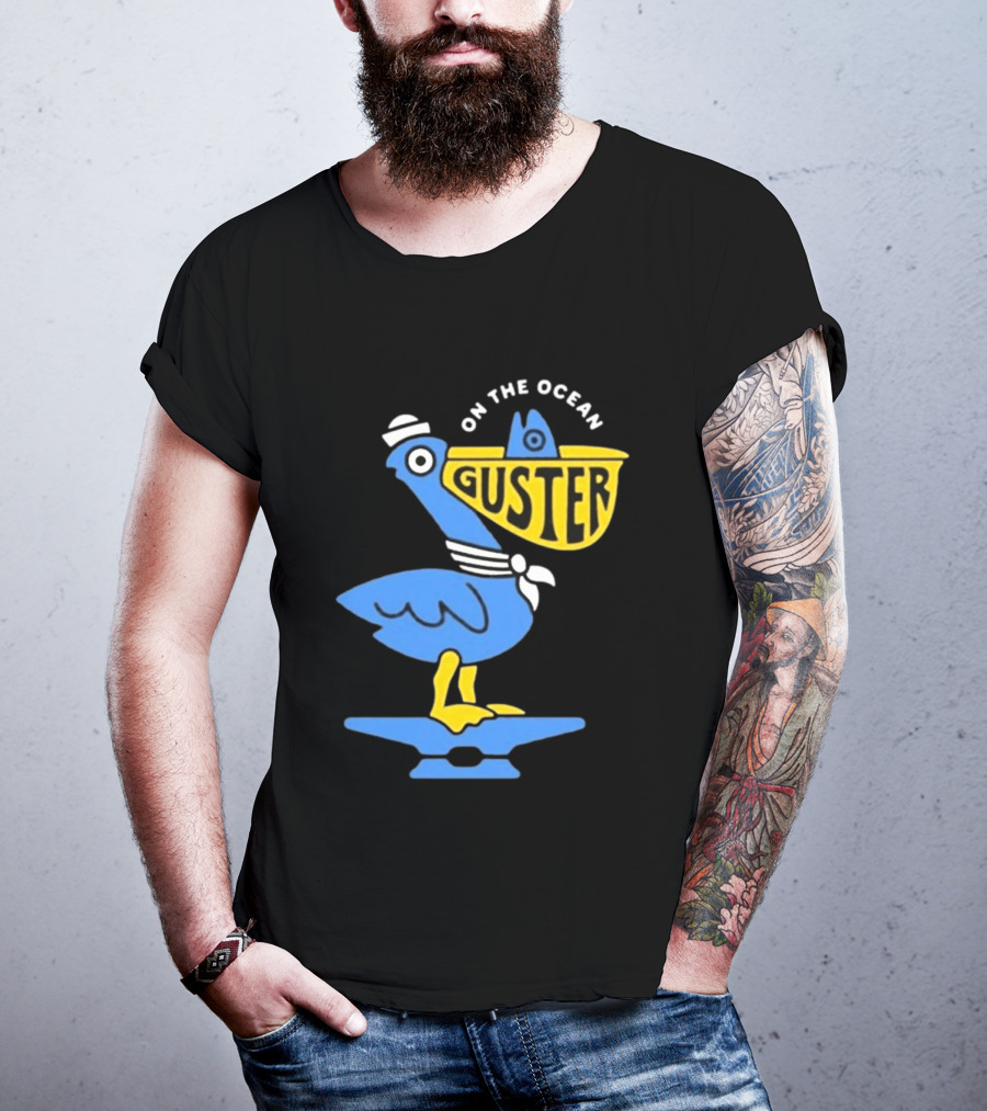 Pelican Guster On The Ocean Sailor Hat T-Shirt