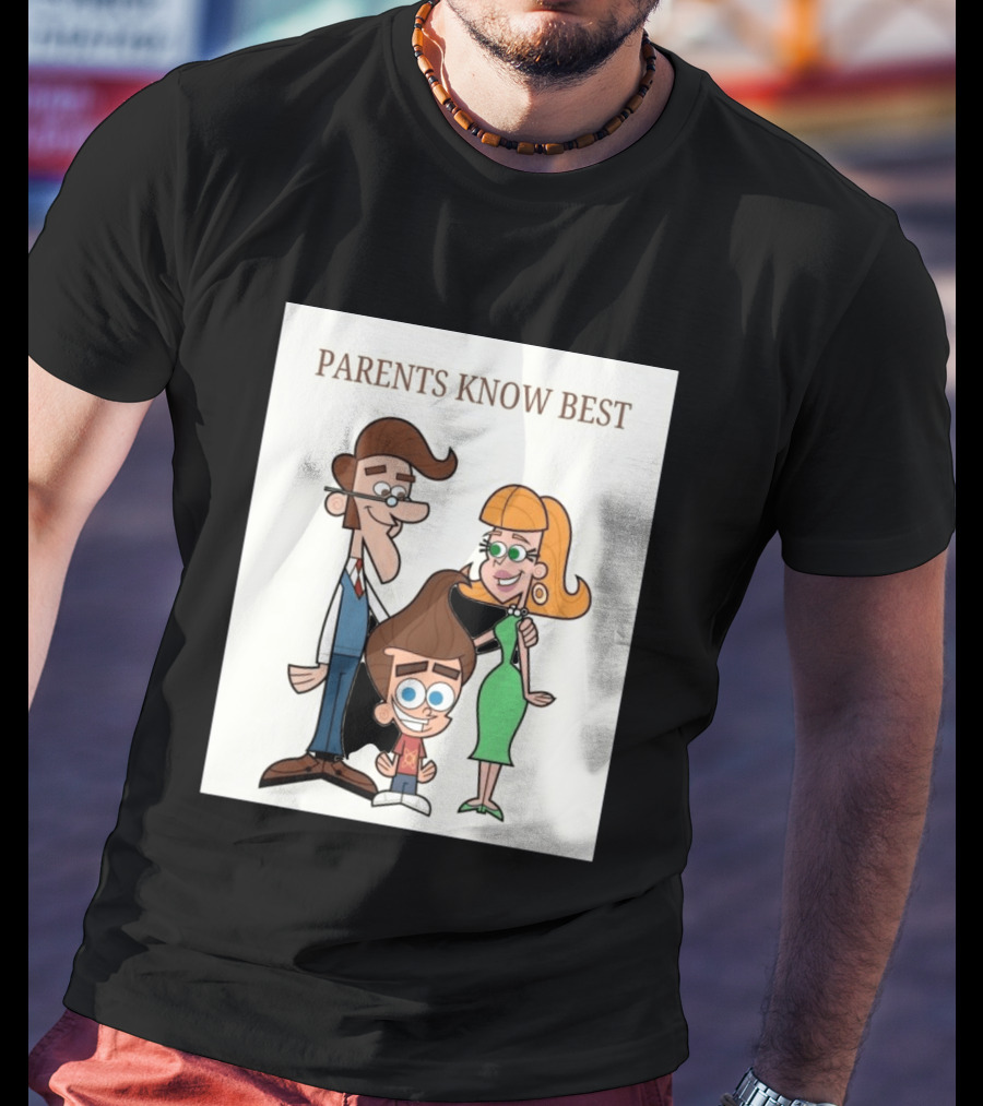 Parents Know Best Jimmy Neutron Timmy Turner Cartoon Mashup T-Shirt
