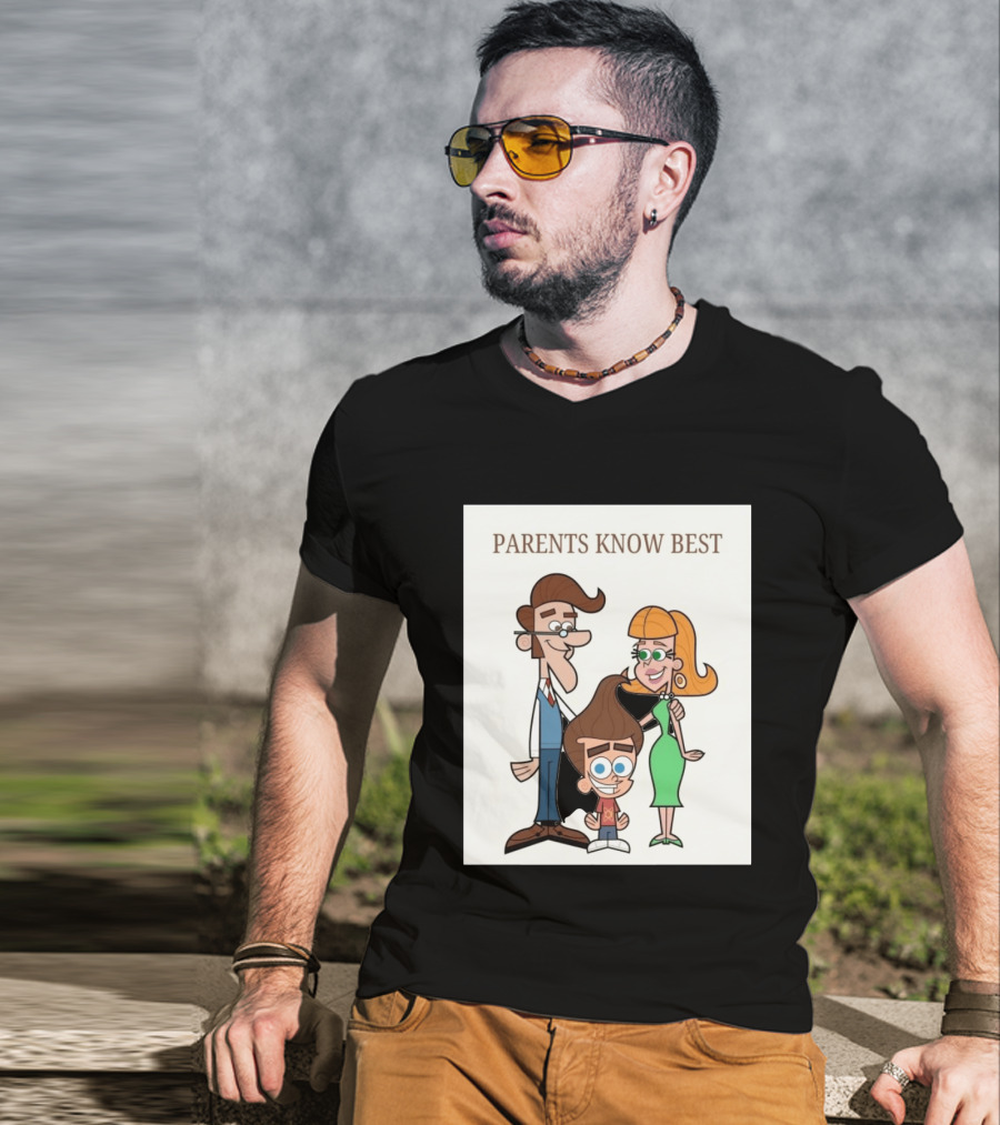 Parents Know Best Jimmy Neutron Timmy Turner Cartoon Mashup T-Shirt