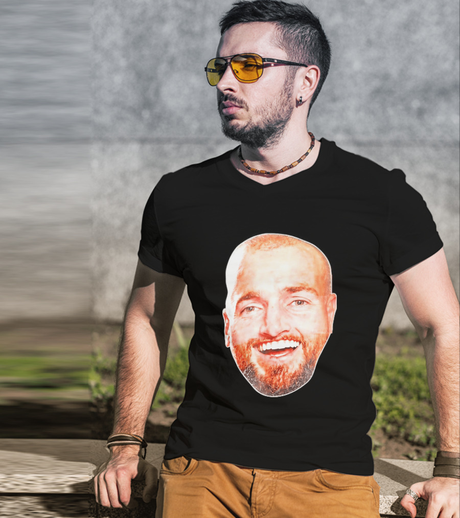 Post Malone Smiling Face Celebrity Image T-Shirt