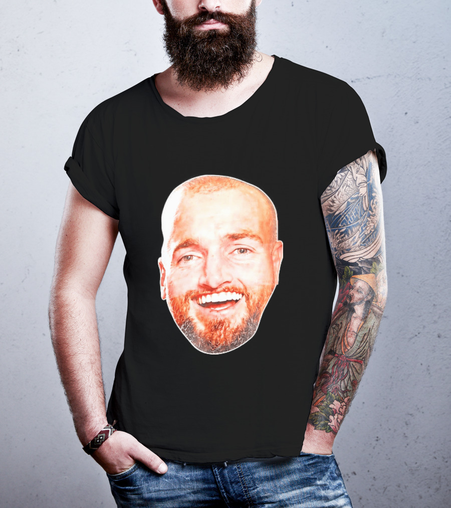 Post Malone Smiling Face Celebrity Image T-Shirt