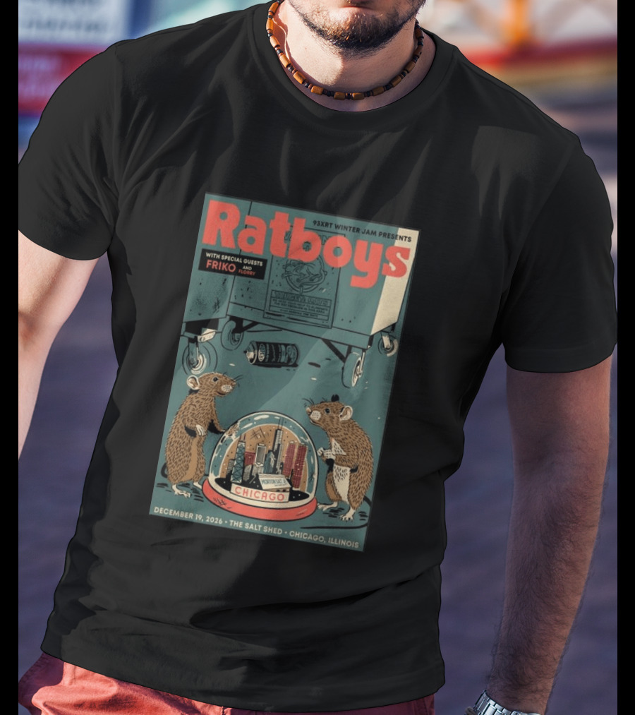 93XRT Winter Jam Presents Ratboys With Guests Friko And Floopy December 19 2026 The Salt Shed Chicago Illinois T-Shirt