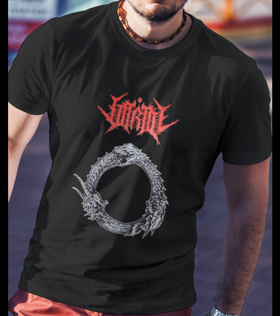 Jormungandr Ouroboros Serpent Circle With Lorna Shore T-Shirt