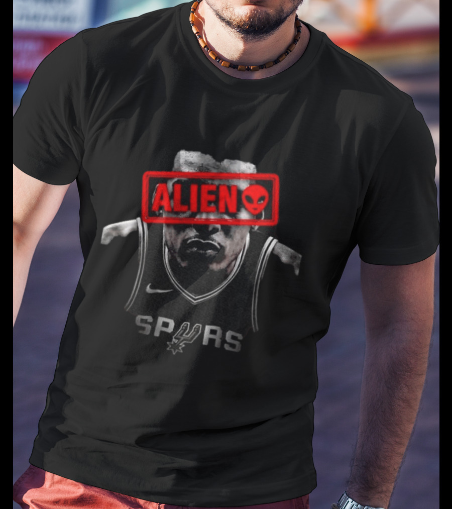 Victor Wembanyama Spurs ALIEN Basketball Nike T-Shirt
