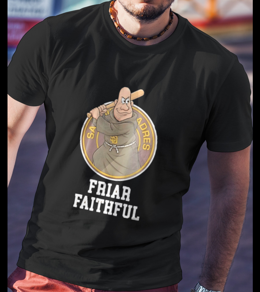 San Diego Padres Friar Faithful Baseball Fan Gear T-Shirt