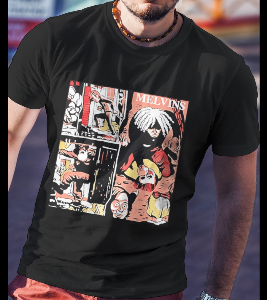 Melvins Brian Walsby Cartoon Art Alternative Rock T-Shirt