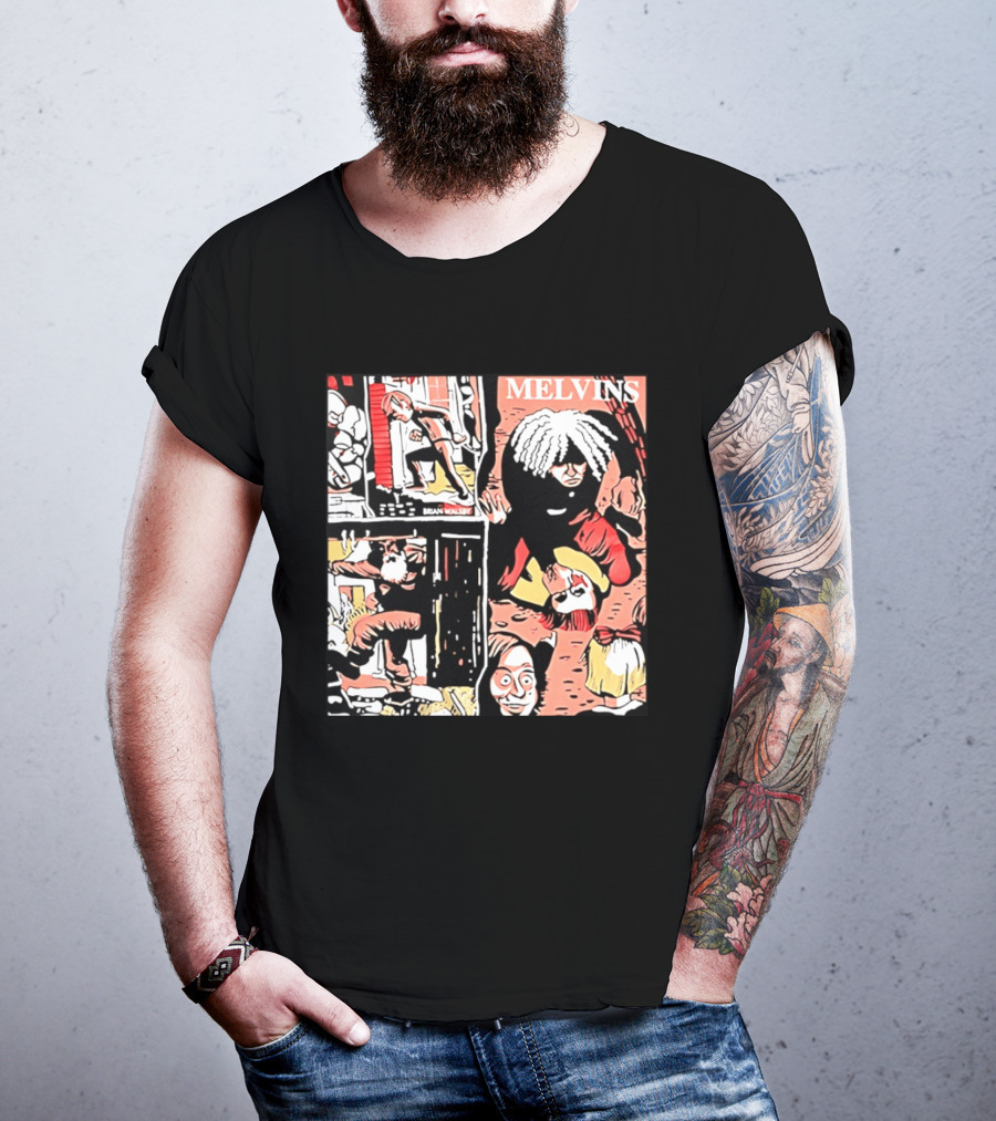 Melvins Brian Walsby Cartoon Art Alternative Rock T-Shirt