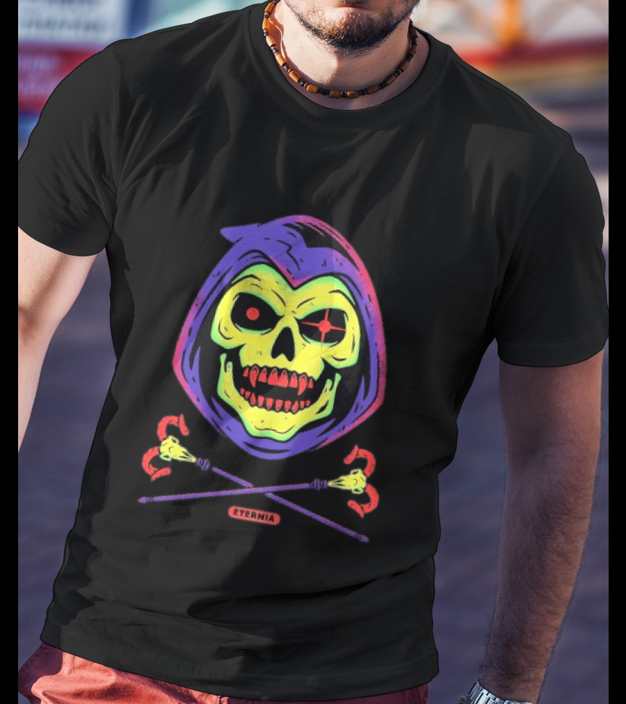Skeletor Eternia Skull Crossbones Masters Of The Universe T-Shirt