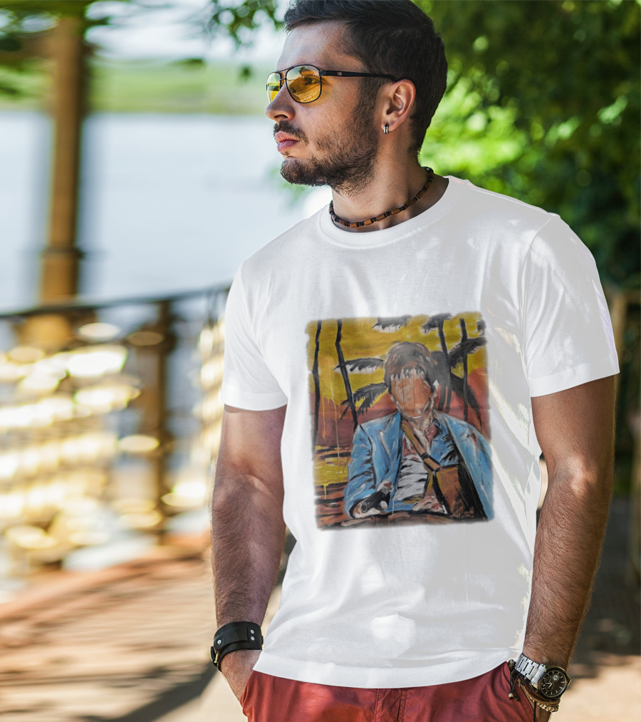 Al Pacino Tony Montana Scarface Oil Painting T-Shirt