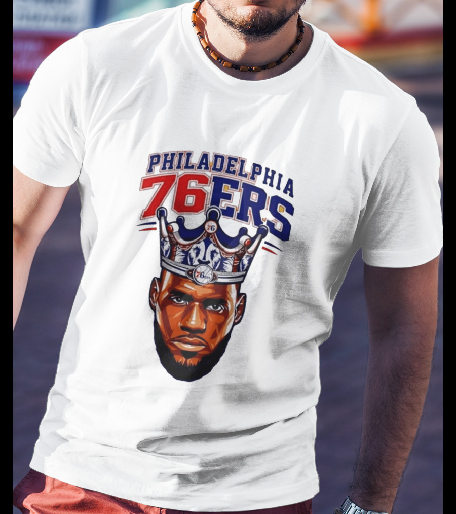 Philadelphia 76ers King Lebron 76 Crown T-Shirt