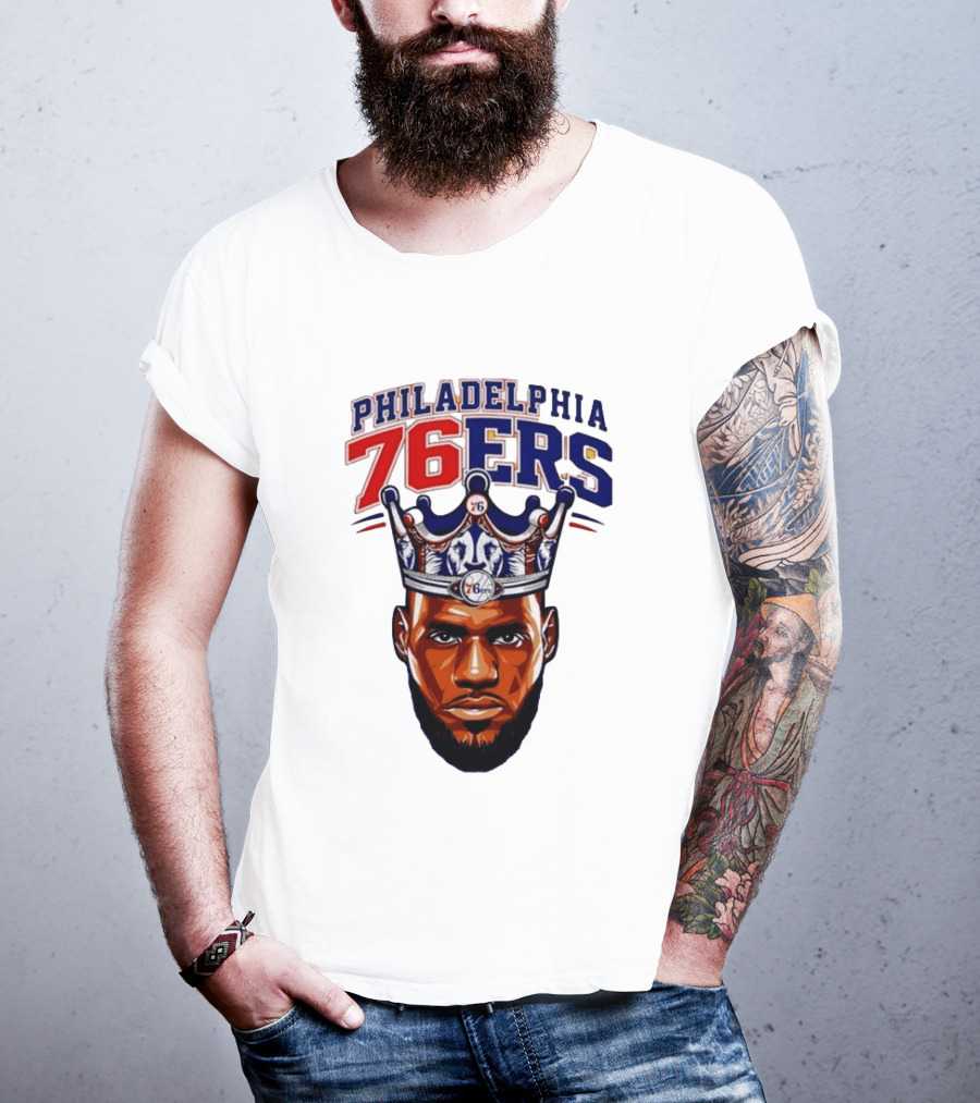 Philadelphia 76ers King Lebron 76 Crown T-Shirt