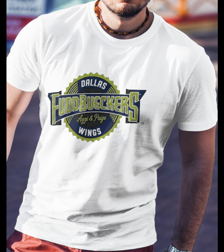 Fuddruckers Dallas Wings Azzi & Paige WNBA Basketball T-Shirt
