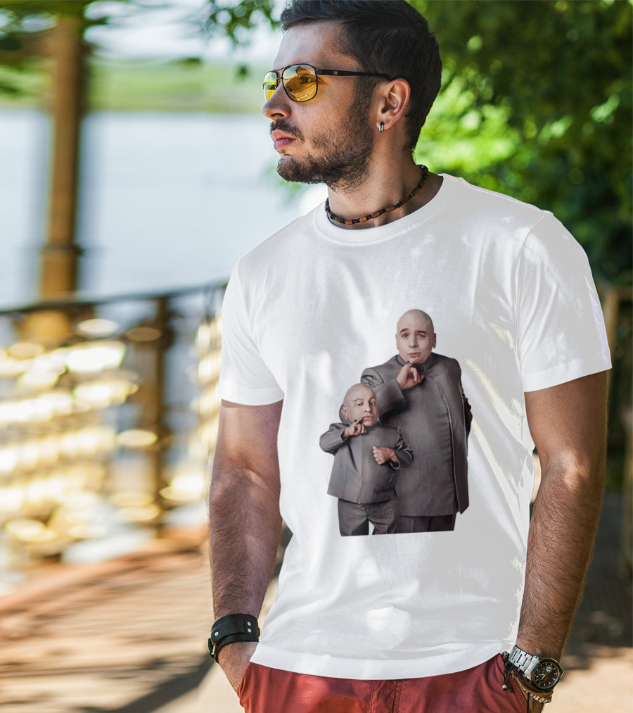 Dr Evil And Mini Me Iconic Duo Mike Myers Verne Troyer T-Shirt