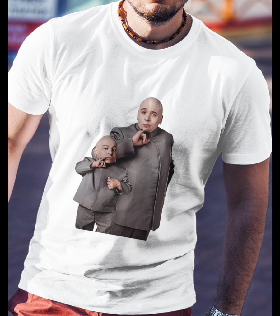 Dr Evil And Mini Me Iconic Duo Mike Myers Verne Troyer T-Shirt