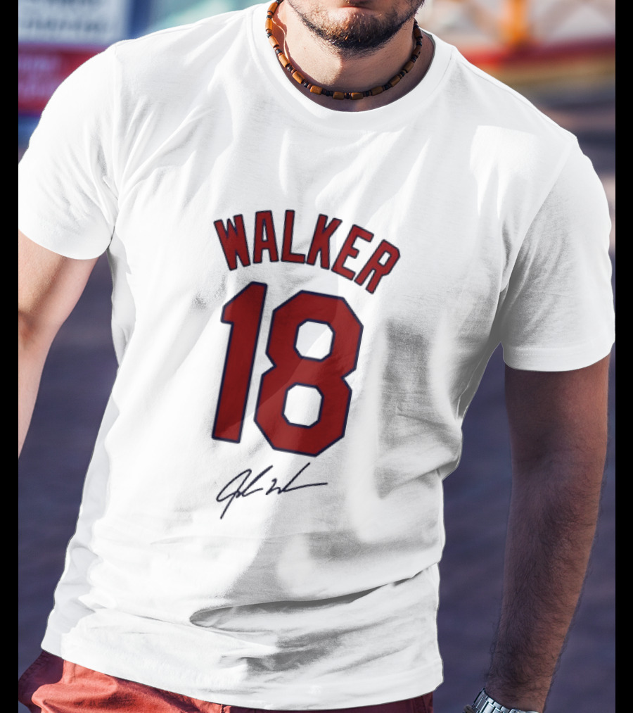 Walker 18 St Louis Cardinals Signature T-Shirt