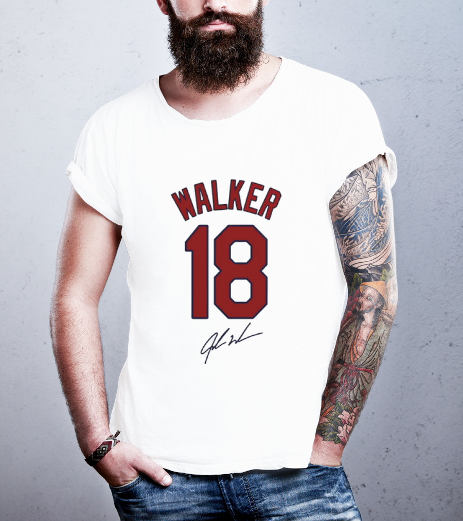 Walker 18 St Louis Cardinals Signature T-Shirt