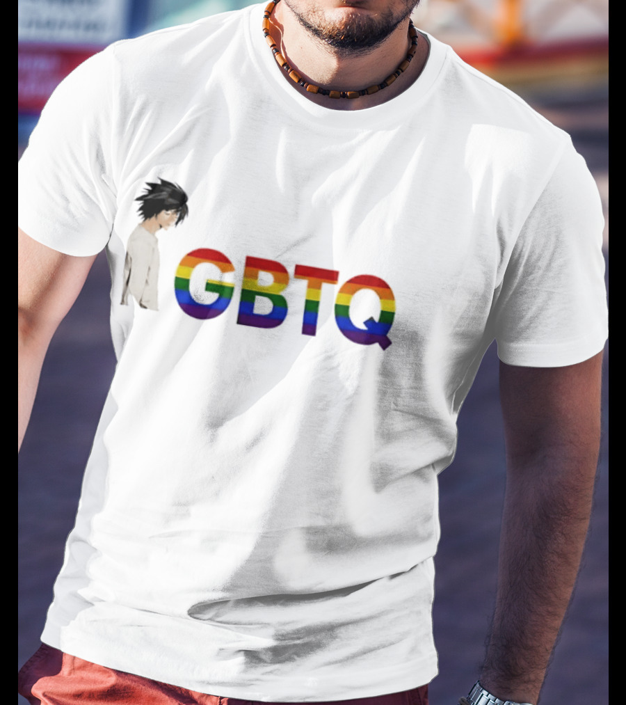 L Lawliet Death Note LGBTQ Rainbow Pride Month T-Shirt