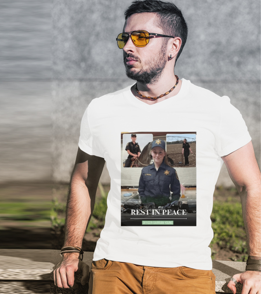 Rest In Peace Officer D. Young Memorial T-Shirt