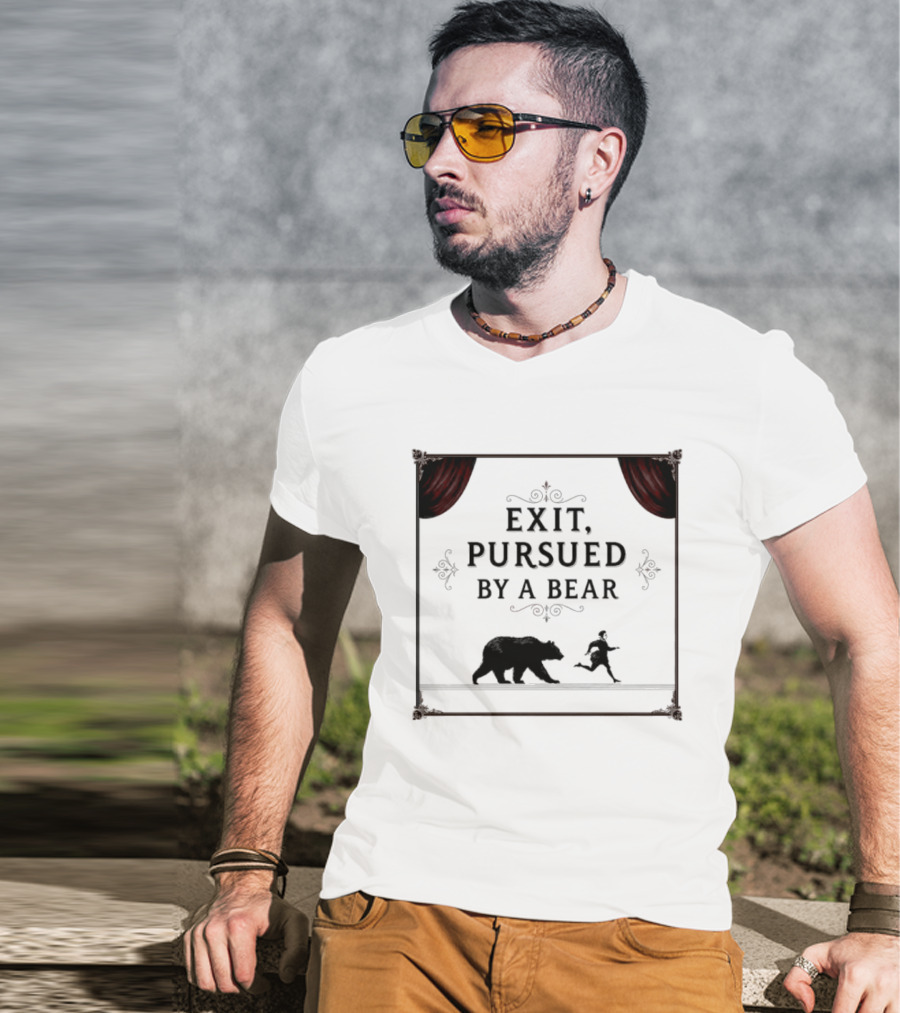 William Shakespeare The Winters Tale Exit Pursued By A Bear T-Shirt