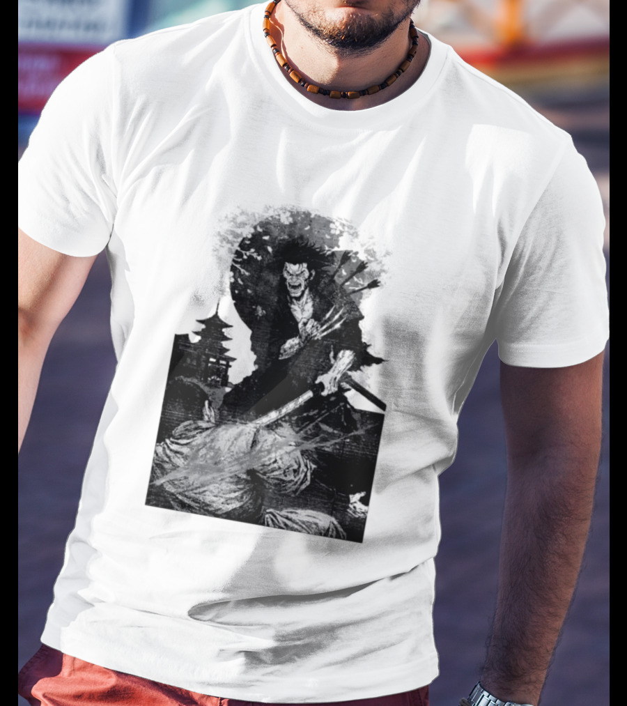 Wolverine Logan Marvel Comics Samurai Japan Sakura Cherry Blossoms Battling Warrior Scene T-Shirt