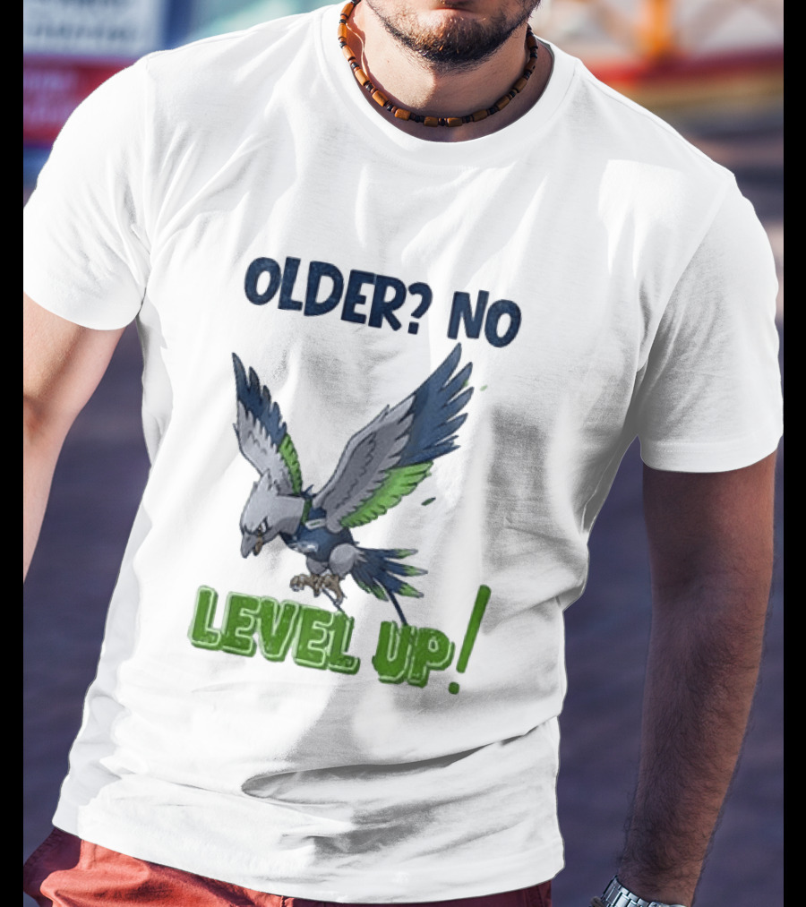 Seattle Seahawks Pokemon 30th Anniversary Older No Level Up T-Shirt