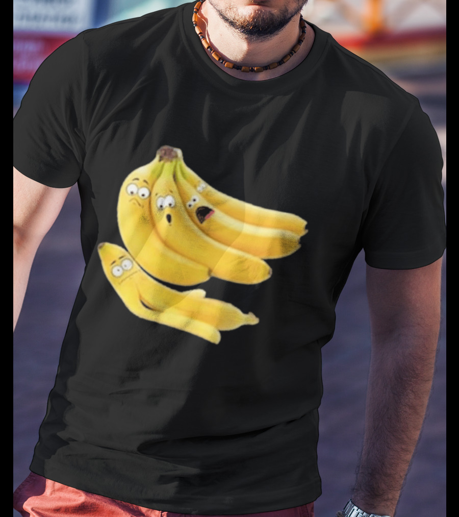 Funny Banana Massacre Organic Bunch Faces T-Shirt