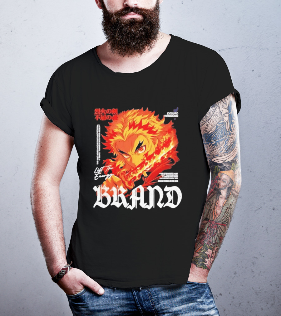 Kyojuro Rengoku Lift The Energy Flame Sword T-Shirt