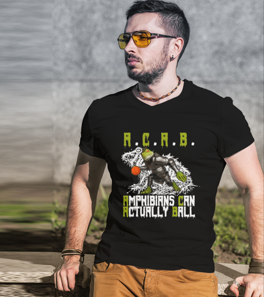Firehouse 666 Store Acab Amphibians Can Actually Ball Frog Mallet T-Shirt