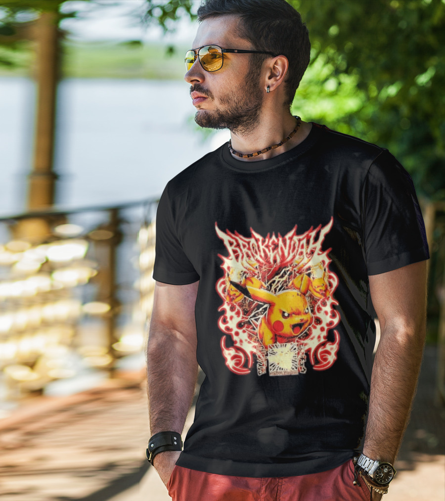 Brokendah High Voltage Pikachu Pokémon Electric Burst T-Shirt