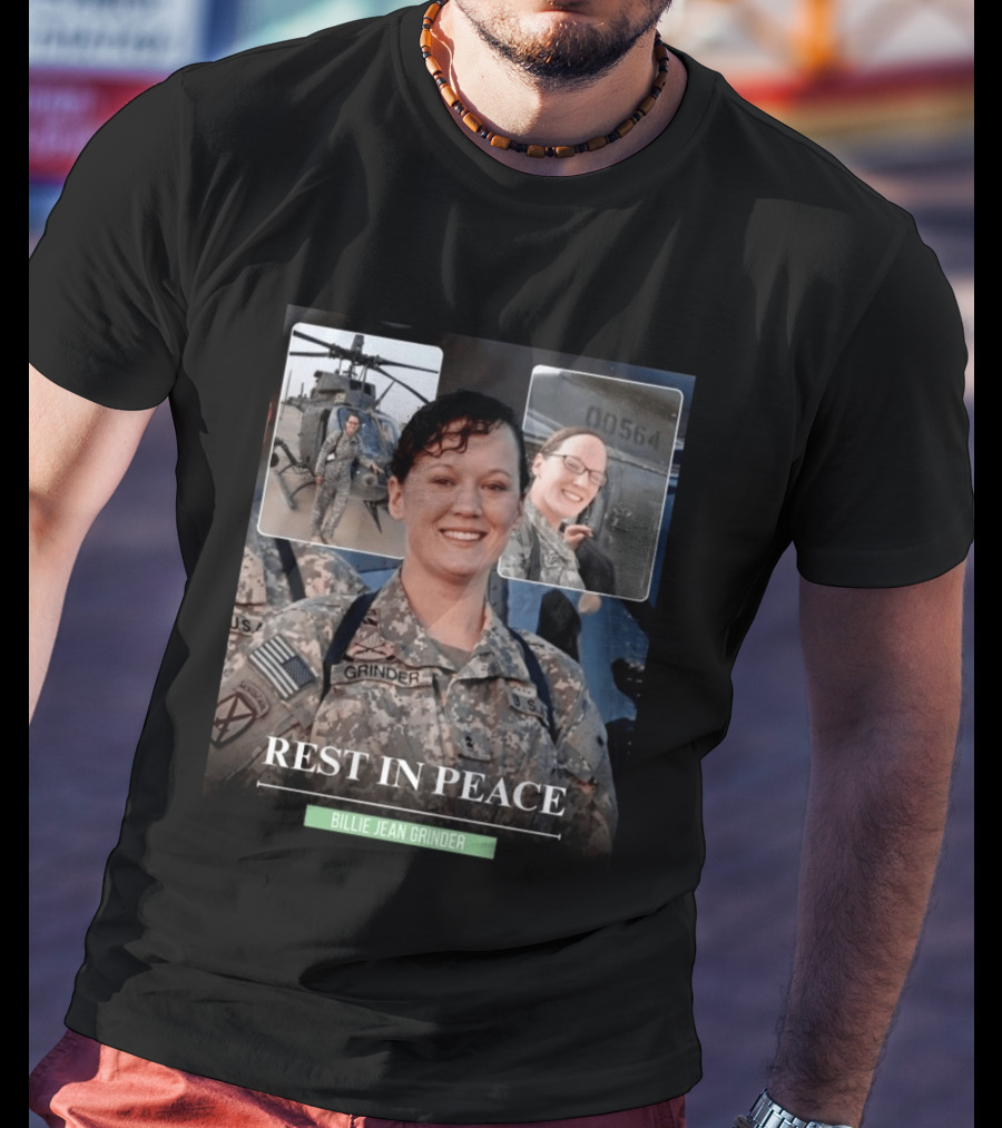 Rest In Peace Billie Jean Grinder Us Army Service T-Shirt