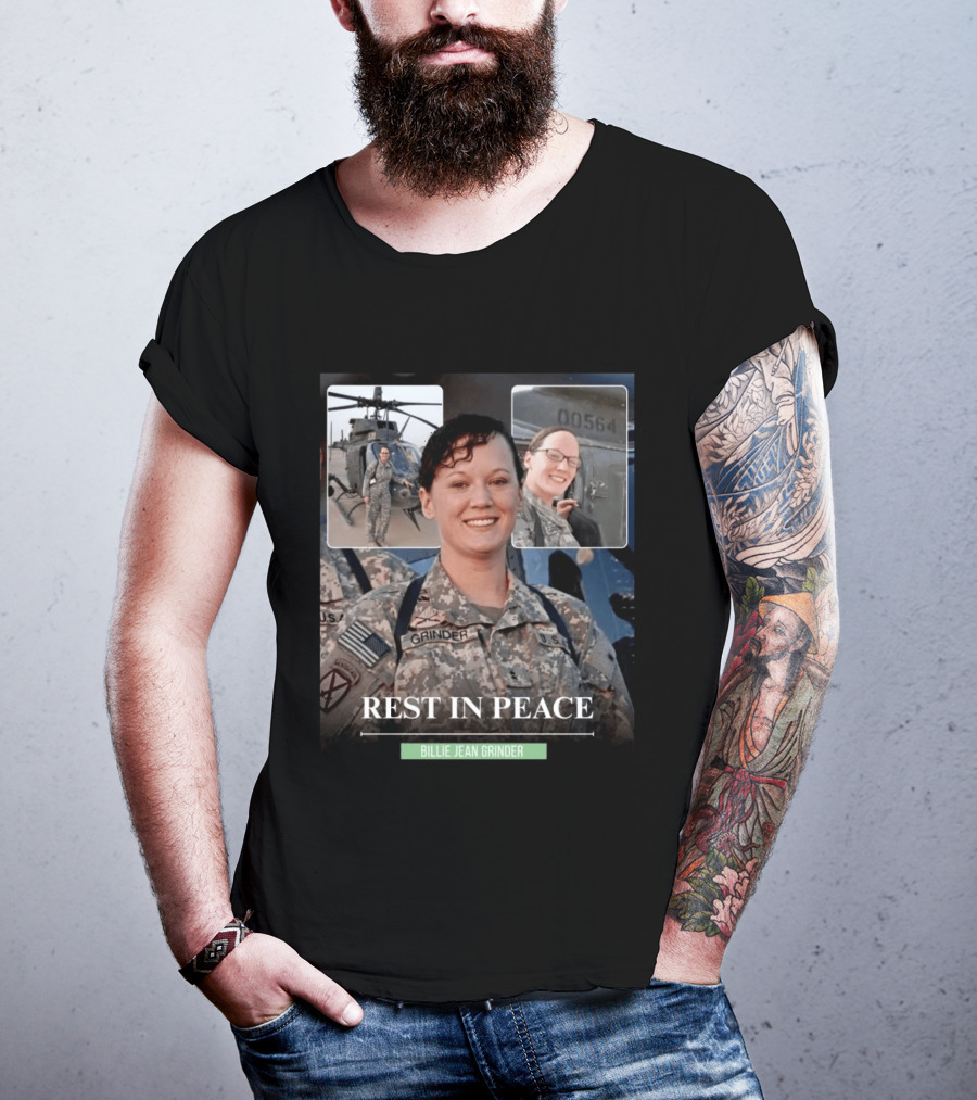 Rest In Peace Billie Jean Grinder Us Army Service T-Shirt