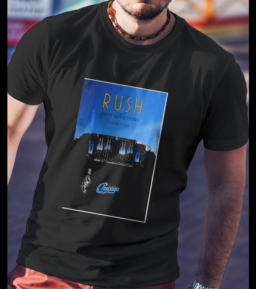 RUSH Fifty Something Tour 2026 Chicago Stadium T-Shirt