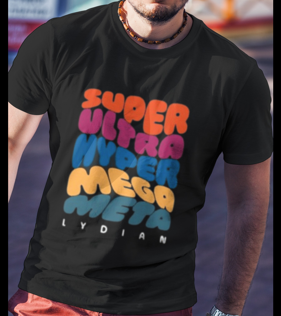 Jacob Collier Store Super Ultra Hyper Mega Meta Lydian Bold Colorful T-Shirt