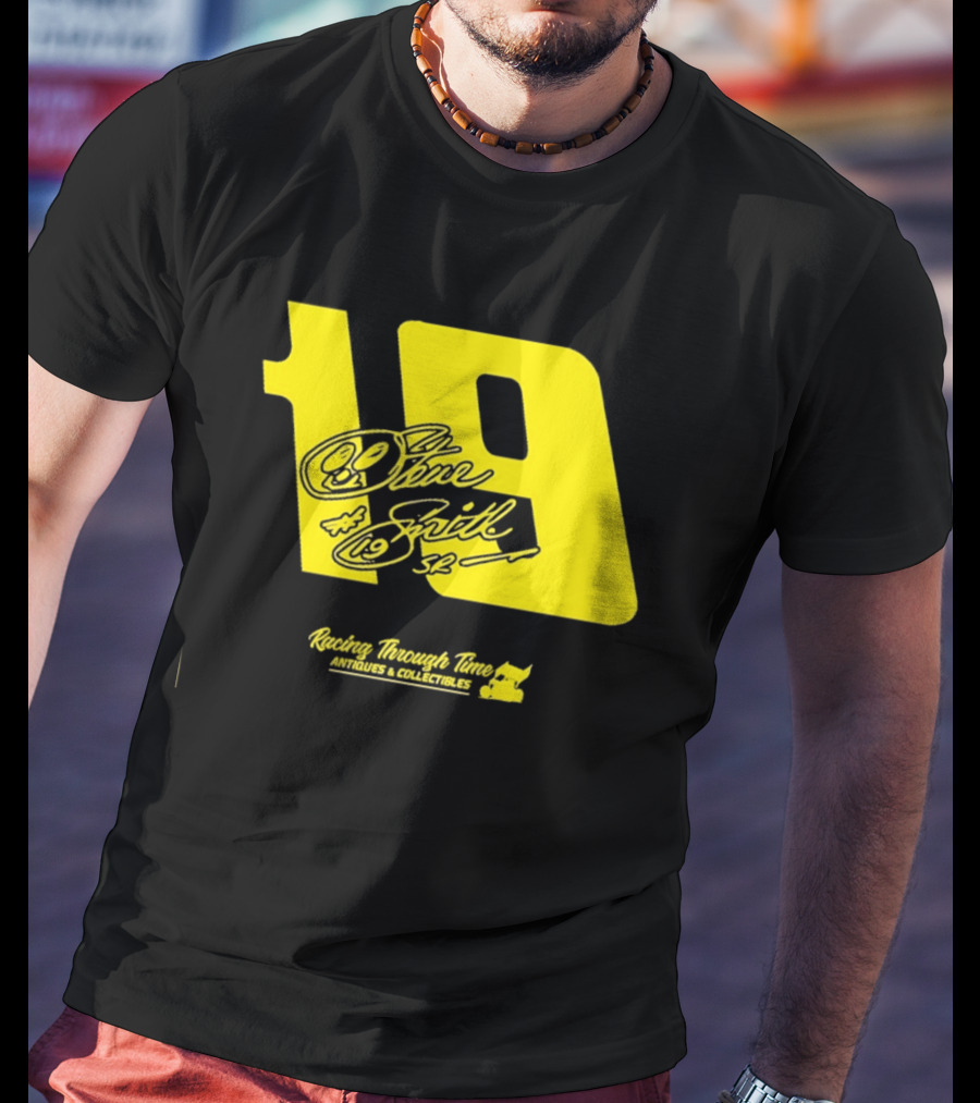 Steve Smith Sr 19 Racing Through Time Antiques Collectibles T-Shirt