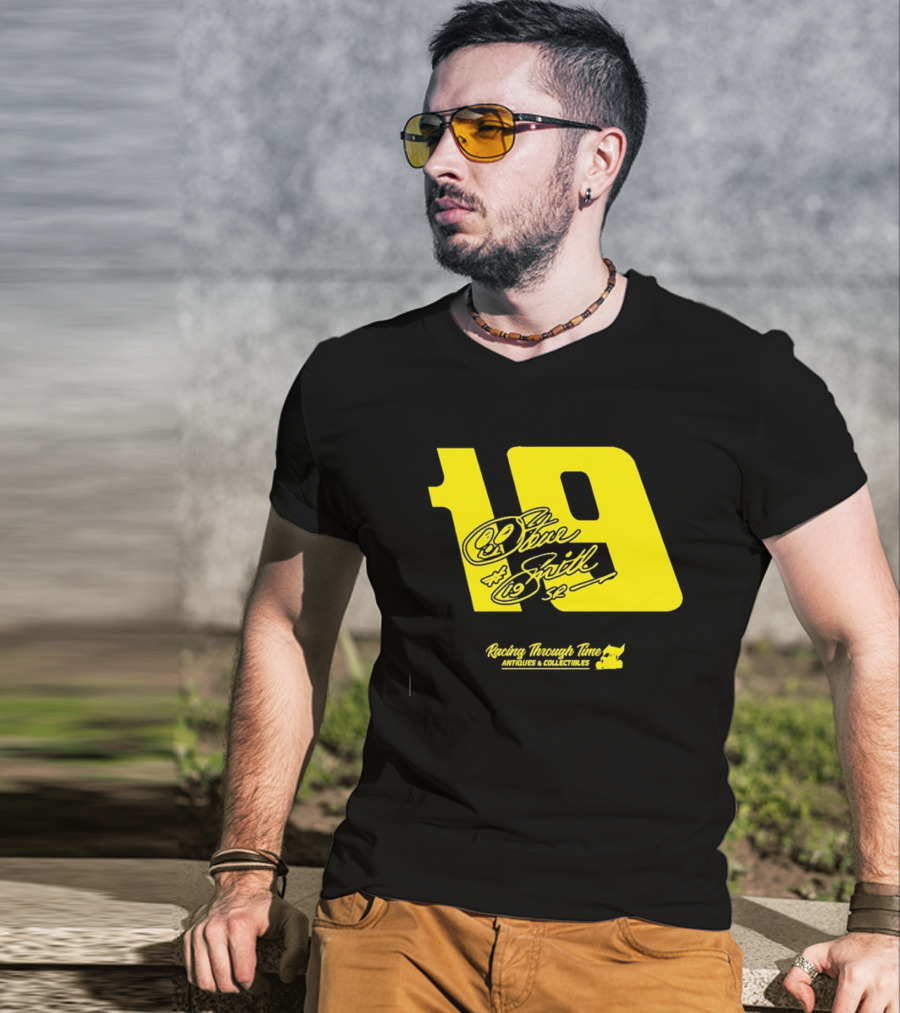 Steve Smith Sr 19 Racing Through Time Antiques Collectibles T-Shirt