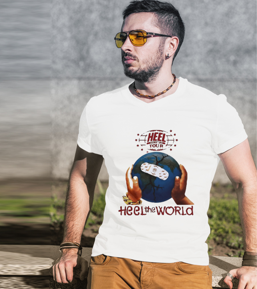 Westside Gunn Heel The World Tour Griselda Bandaged Earth And Hands T-Shirt