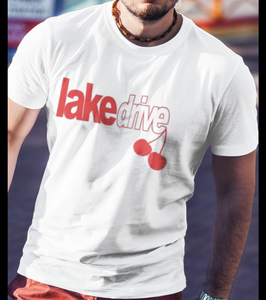 Lake Drive Cherry Ringer Retro Style Vibes T-Shirt