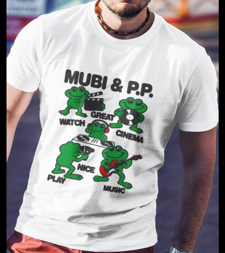 Mubi & P.P. Great Cinema Play Nice Music T-Shirt