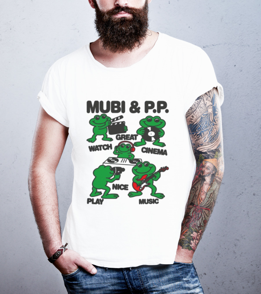 Mubi & P.P. Great Cinema Play Nice Music T-Shirt